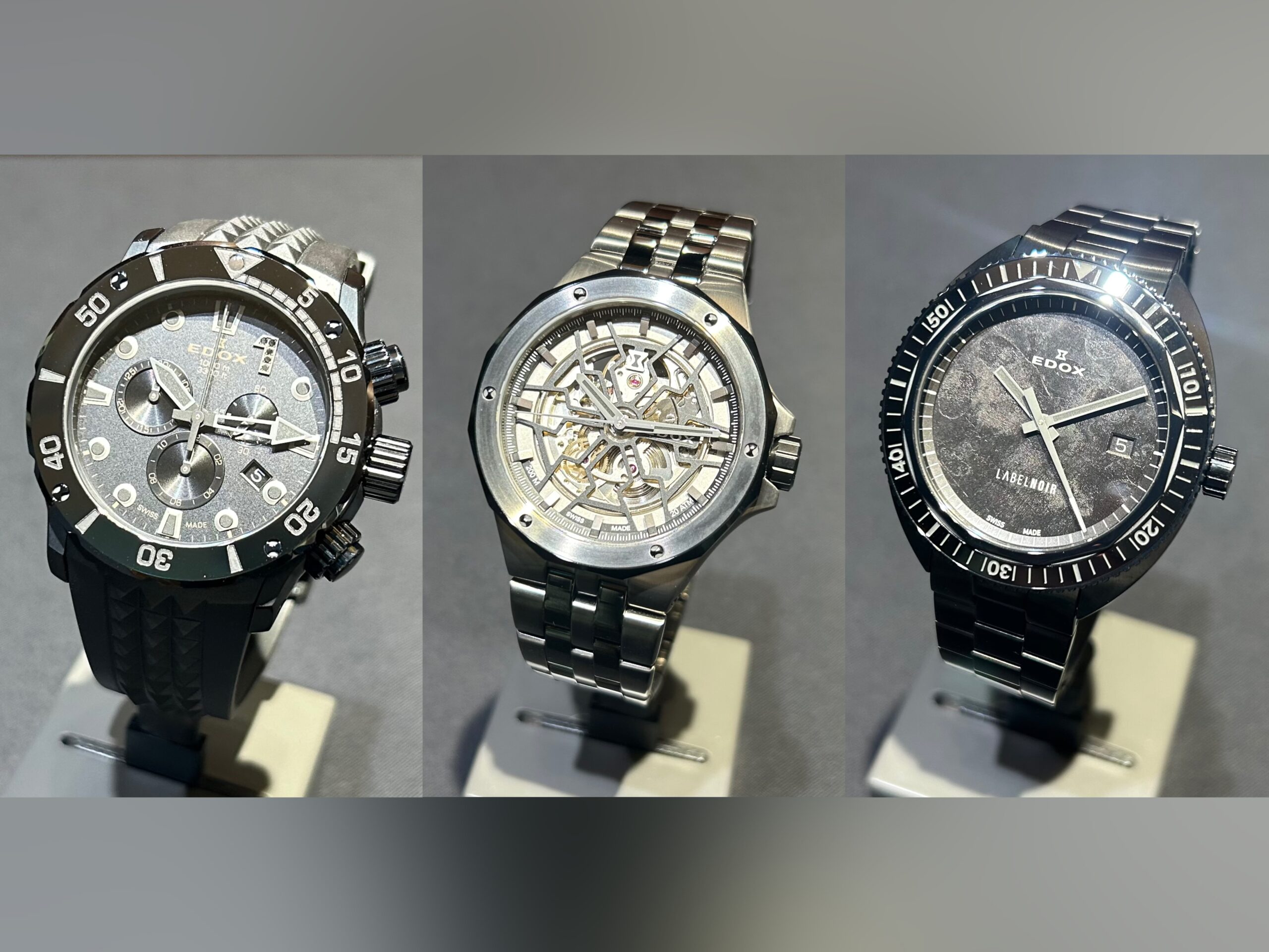 EDOX】10月の手元に似合う、ブラックダイバーズ3本ご紹介